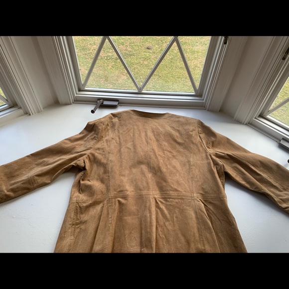 Dennis Basso Suede Tan Jacket size 1X - Picture 7 of 17